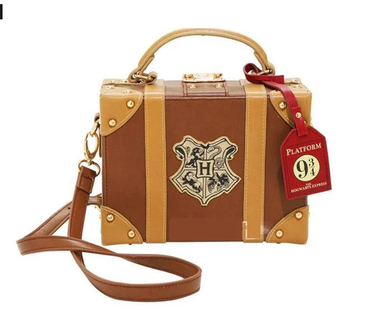 Mayoulove Harry Potter Hogwarts 8 inch Tote Travel Small Box One Shoulder Bag-Mayoulove