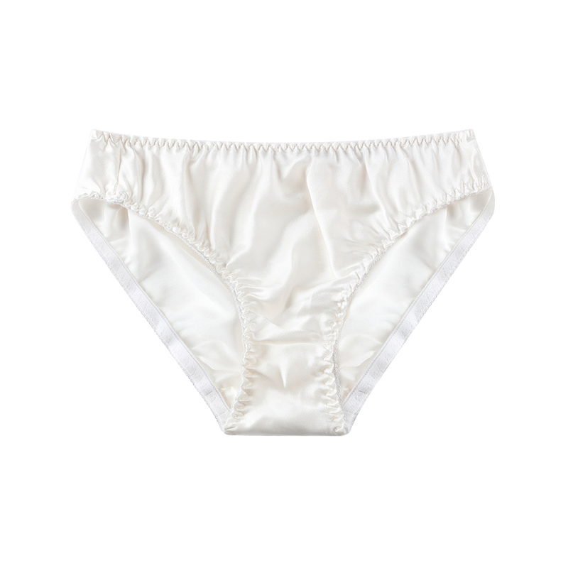 Clearance-Solid Basic Luxury Silk Panties REAL SILK LIFE