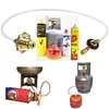 Propane Refill Adapter Portable Flat Cylinder Tank Coupler for Outdoor Gas Stove