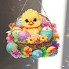 Diamond Painting Acrylic Chicken Hanging Pendant