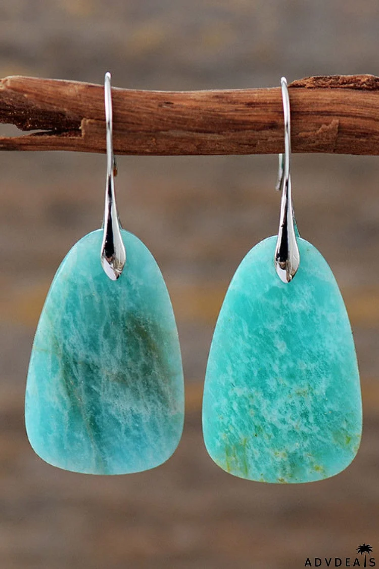 Natural Stone Dangle Earrings