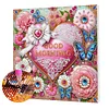 (Pre-Framed)Good Morning-Special Shape Diamond Painting Kit(25x25cm)