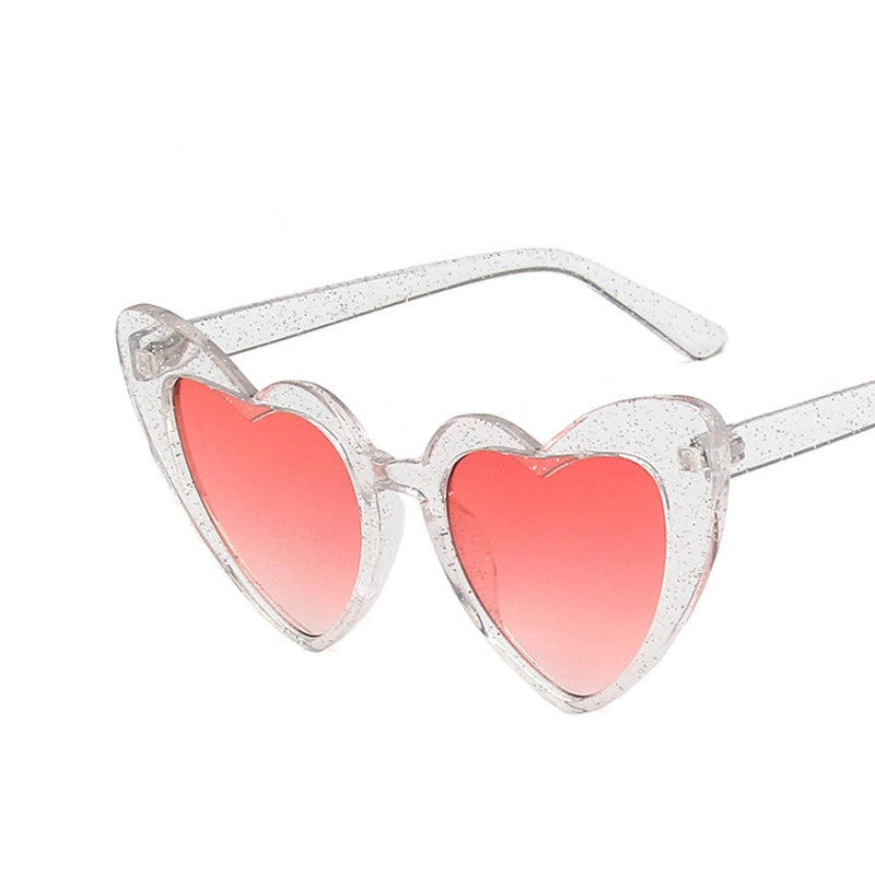 Heart-shaped Frame Sunglasses New Fashion Sunglasses Fluorescent Sunglasses