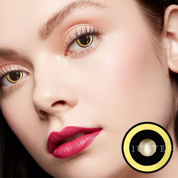 Nebulos Yellow Cosplay Contact Lenses Yearly