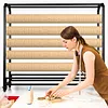 [US Local Warehouse] Fabric Roll Storage Rack Vinyl Roll Holder for Curtain/Wallpaper/Tablecloth