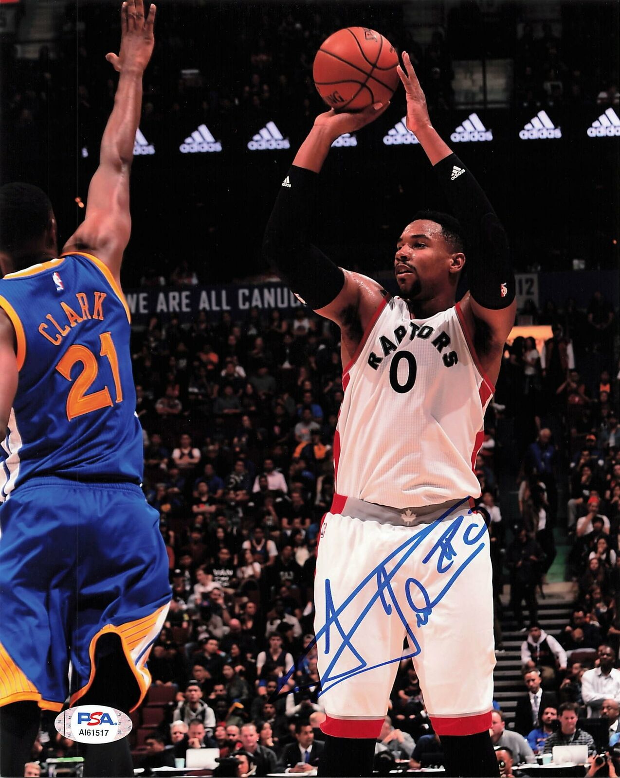 CJ MILES Signed 8x10 Photo Poster painting PSA/DNA Toronto Raptors Autographed