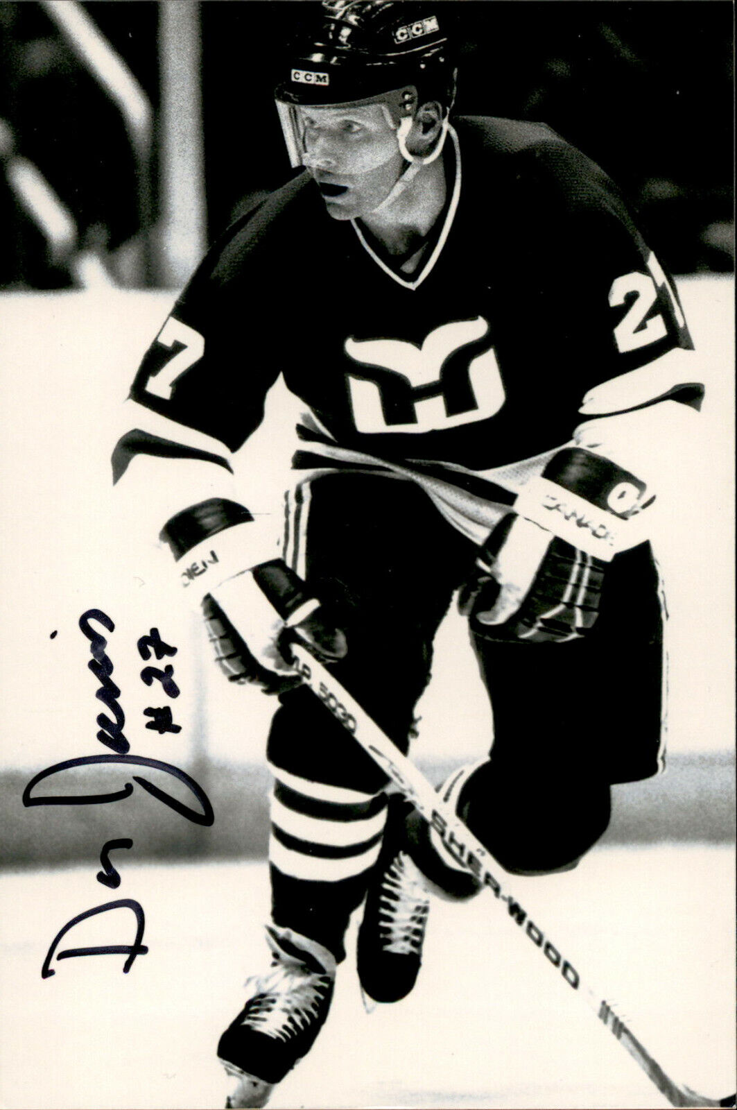 Doug Jarvis SIGNED autographed 4x6 Photo Poster painting HARTFORD WHALERS