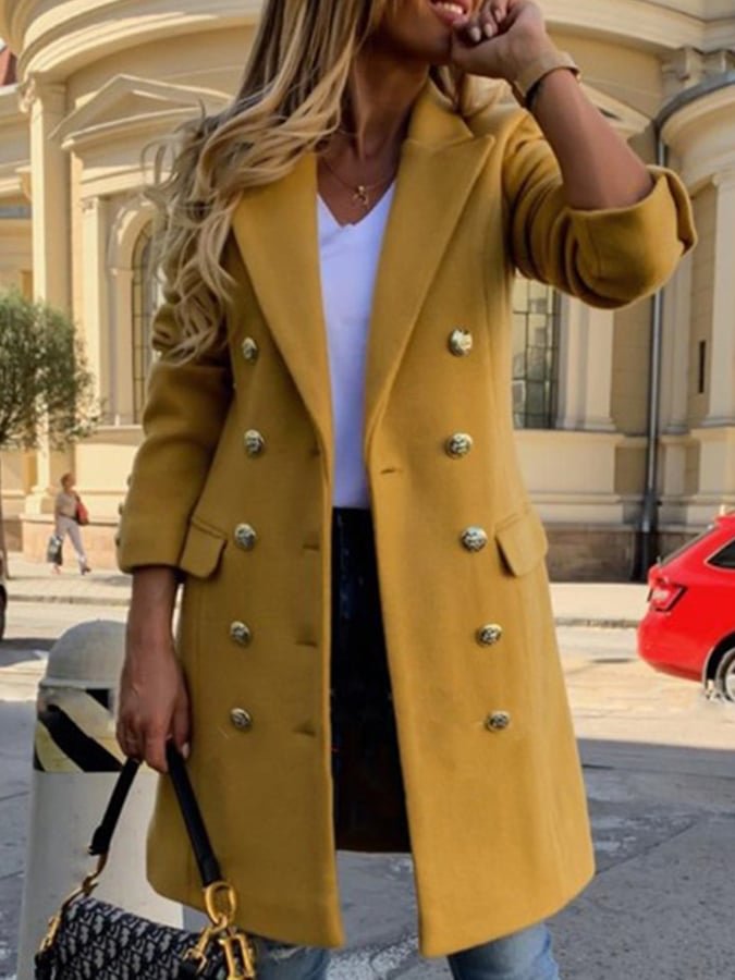 Women's Autumn And Winter Slim Woolen Coat