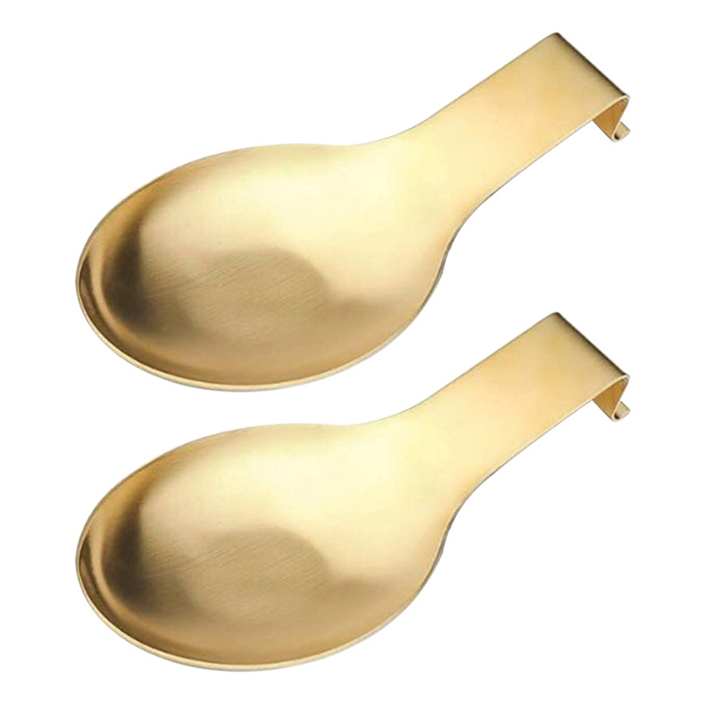 

2Pcs Stainless Steel Spoon Rack Soup Spoon Holder Spatula Rack Kitchen Tool, 501 Original