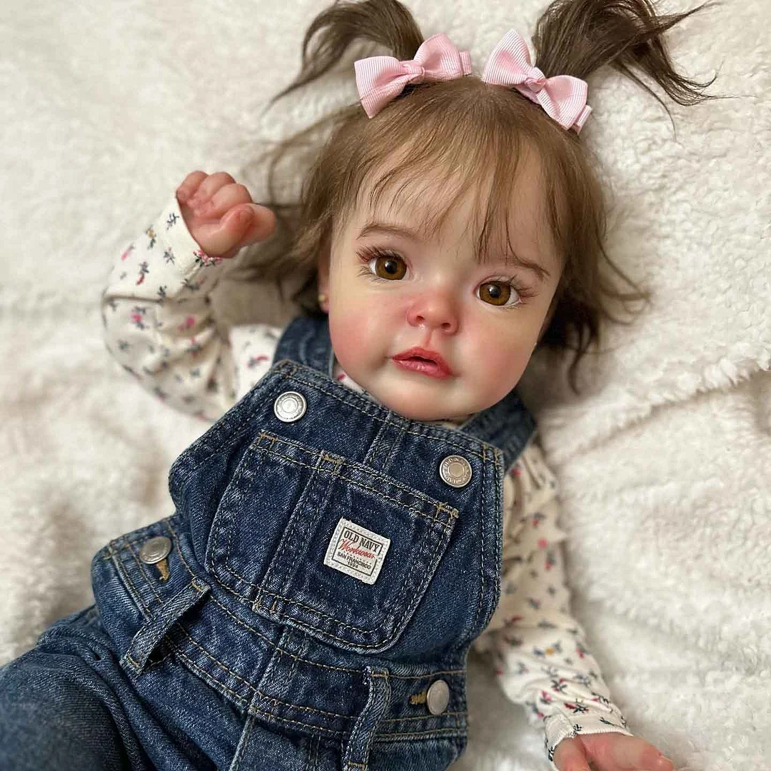 22'' Toddler Baby Girl Doll Elvira That Look Like A Real Girl,Cute Lifelike Handmade Bright-Eyed Doll -Creativegiftss® - [product_tag] RSAJ-Creativegiftss®