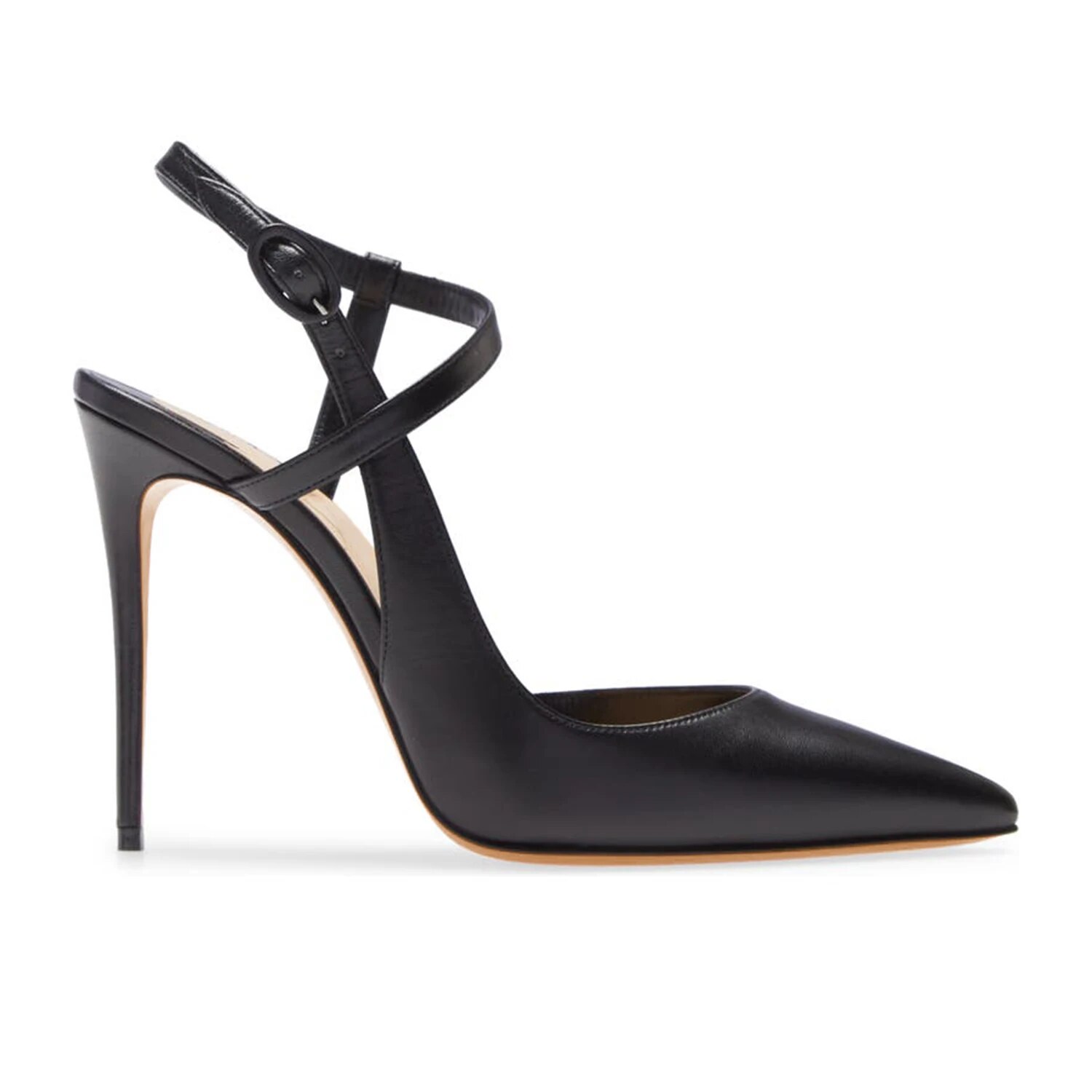 TAAFO Mixed Colors Suede Slingbacks Women's Pumps High Thin Heels Pointed Toe Ladies Dress Buckle Shoes 