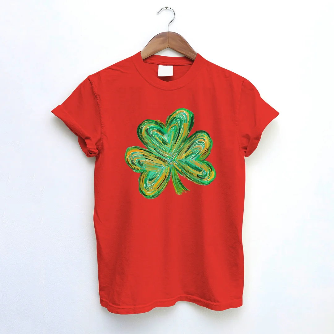 St Patrick's Day Four Leaf Clover T-shirt