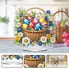 Diamond Painting Acrylic Easter Egg Flower Tabletop Ornaments Decorations for Adult Beginner Home Decor DIY Crafts Gift