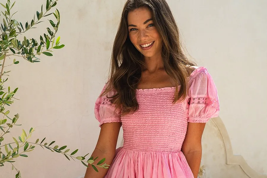 Lila Mini Dress styled in context