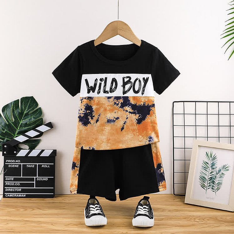 WILD BOY Toddler Tee and Shorts Set