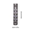 2 In 1 Pepper Mill Stainless Steel Seasoning Container for Travel (Five Tier)