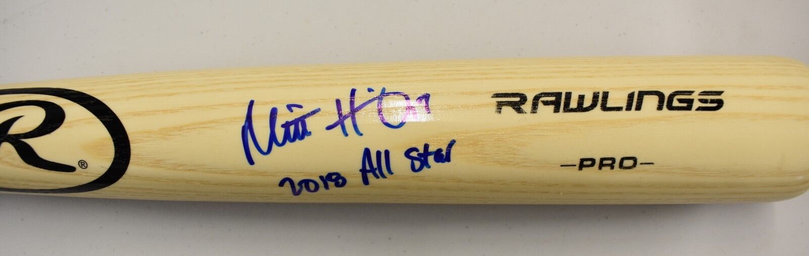 JSA Mitch Haniger Signed Rawlings Baseball Bat w/ 2018 All Star Inscription .01