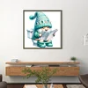 (Counted/Stamped)Goblin Goes To Toilet-18CT Cross Stitch 25*25cm/9.84*9.84in