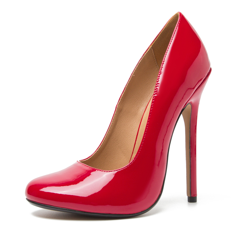 High Heels Pumps Women Shoes 15cm Ultra High Heels Ladies Black White Red Stripper Fetish Wedding Party Shoes