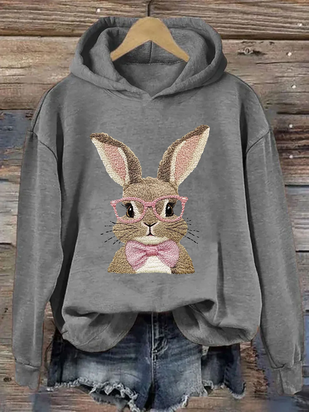 Retro Easter Bunny Hoodie