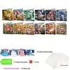 12pcs Garden Goblin Diamond Art Greeting Cards DIY 12 Pack with Envelopes