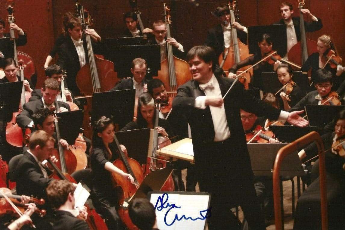 Alan Gilbert CONDUCTOR autograph, In-Person signed Photo Poster painting