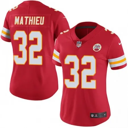 Women's Kansas City Chiefs #32 Tyrann Mathieu Red Vapor Untouchable Limited Stitched NFL Jersey(Run Small) 7B56