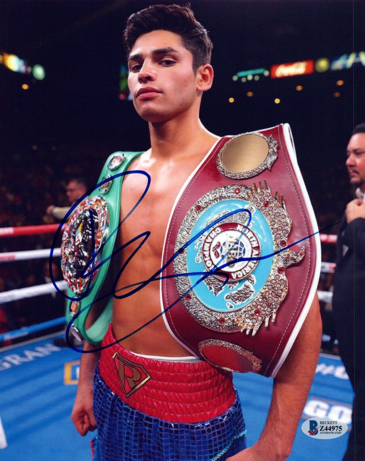 Ryan Garcia Signed Autographed 8x10 Photo Poster painting King Ry Boxer Boxing Champ Beckett COA