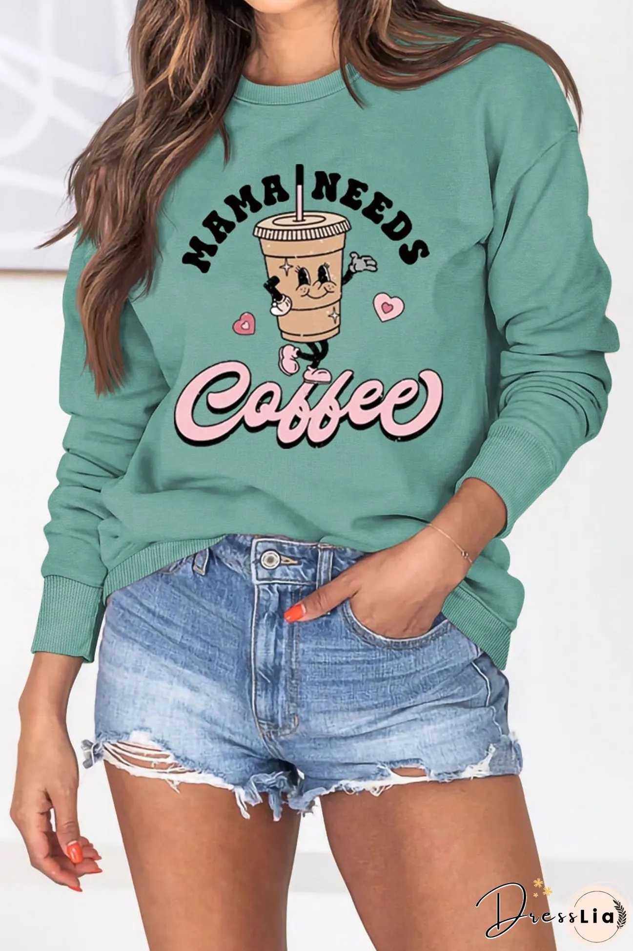 Mama Needs Coffee Graphic Sweatshirt
