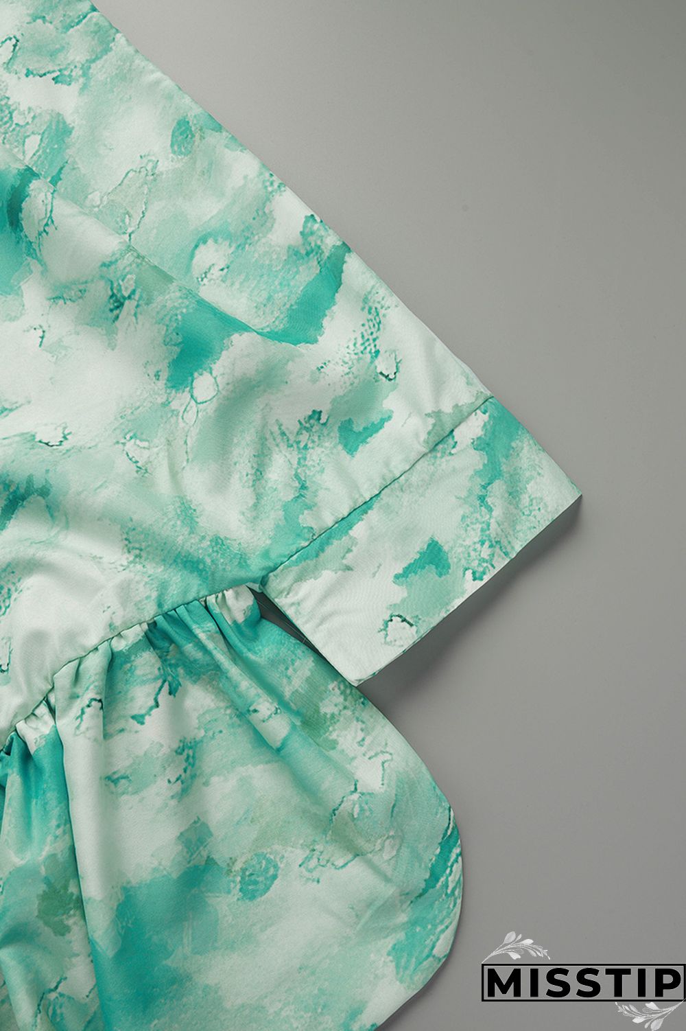 Grey Casual Street Print Patchwork Buckle Asymmetrical Turtleneck Plus Size Tops