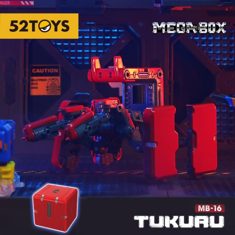 52TOYS MEGABOX MB 16 TUKURU Non-scale ABS Alloy Action Figure Red Robot Cube