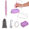 Outil d’aide au diamant portable usb aspirateur diamant peinture stylo kit pour bricolage (violet)
