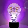 DIY Diamond Painting 7 Color Night Light Lamp Home Decoration Ornament Gift Kit(Butterfly)