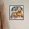 (50*50cm)Christmas House - Full Round Drill Diamond Painting
