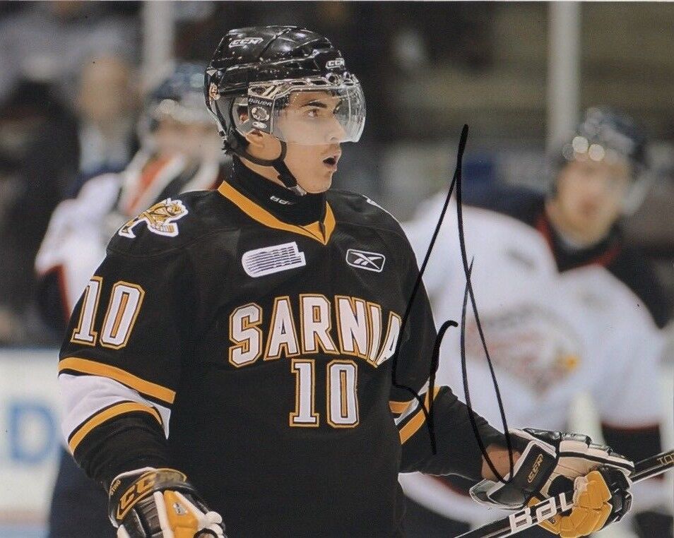 OHL Sarnia Sting Nail Yakupov Signed Autographed 8x10 Photo Poster painting COA #7