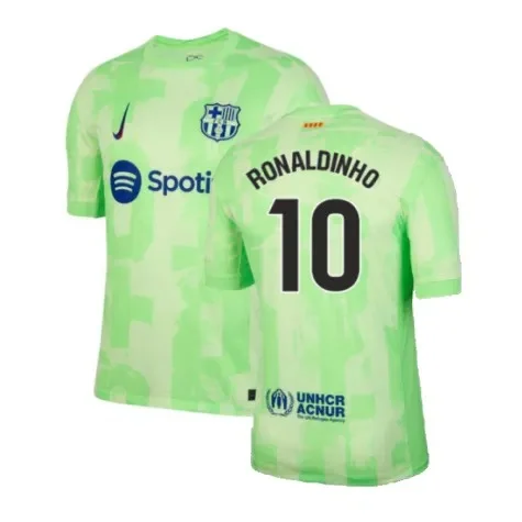 FC Barcelona Ronaldinho 10 Third Trikot 2024-2025