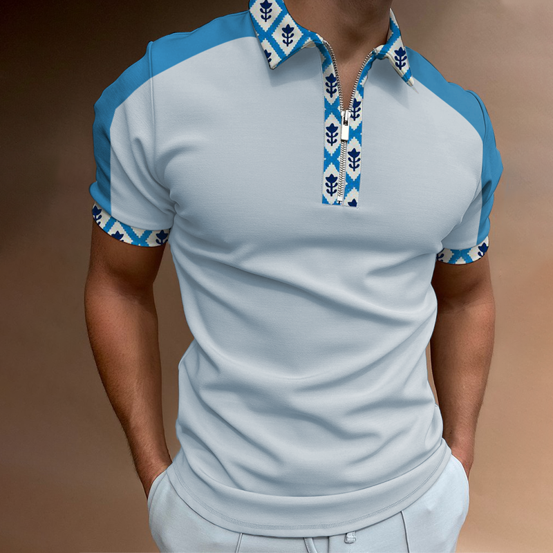 Retro Zip Polo Shirt
