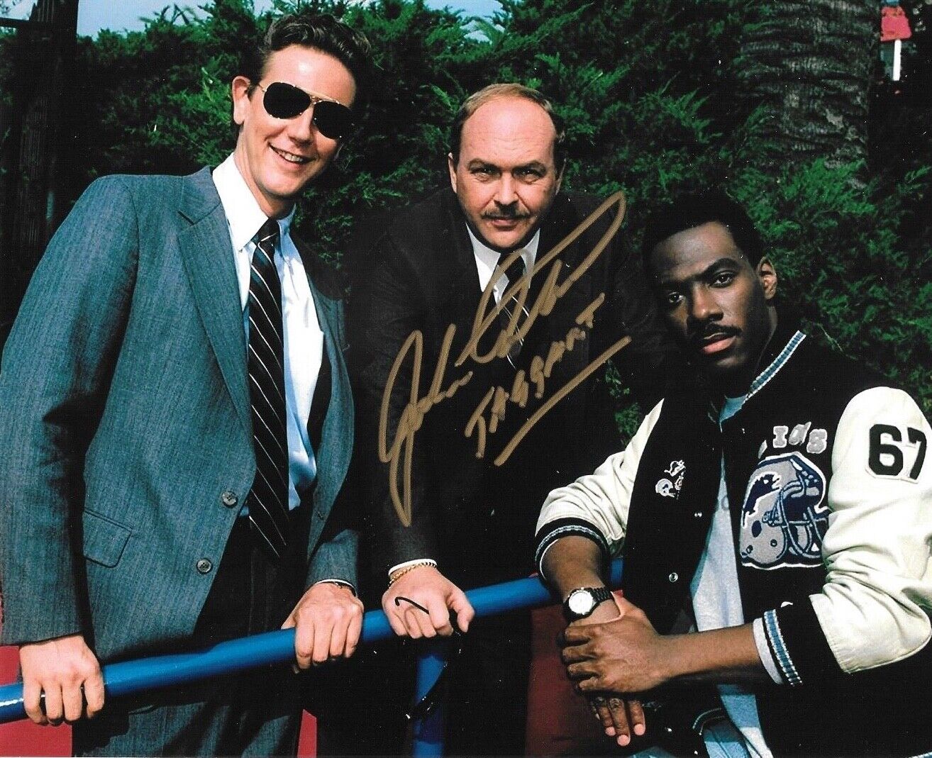 * JOHN ASHTON * signed 8x10 Photo Poster painting * BEVERLY HILLS COP * COA * 2