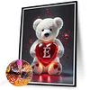 Diamond Painting -DIY Round Drill Love Letter Bear E(35x45cm)