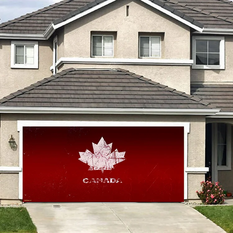 Canada Patriotic  Independence Day Garage Door Mural