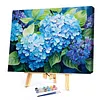 Blue Hydrangea-Framed oil painting by numbers 40*30CM