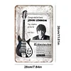 John Lennon - Panneaux en &eacute;tain m&eacute;tallique(20*30cm/30*40cm) - Musique