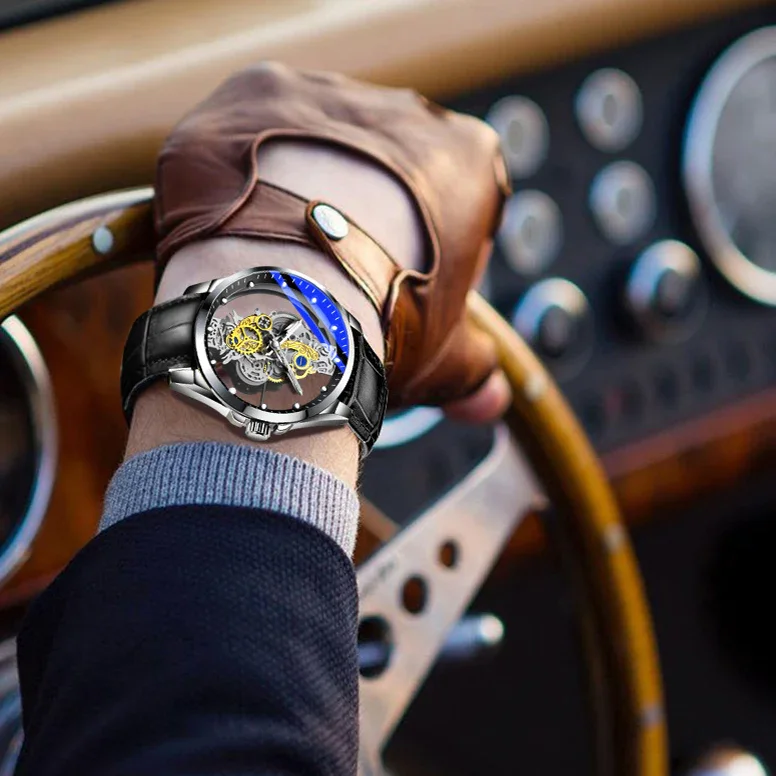 Full Automatic Double-Sided Hollow Bottomed Men's Watch