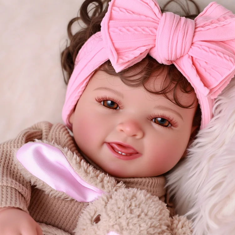 Babeside Quiet Realistic Reborn Baby Mia 17'' Little Infant Girl Healing of the Heart