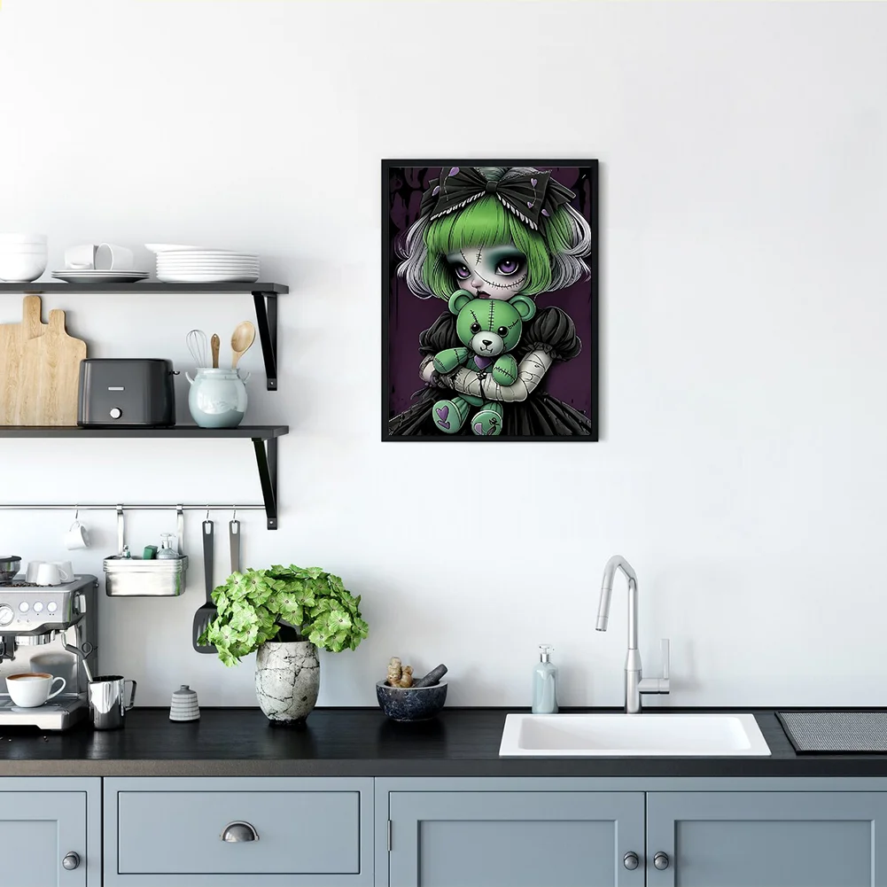 Diamond Painting - Full Round Drill - Girl(Canvas|30*40cm)