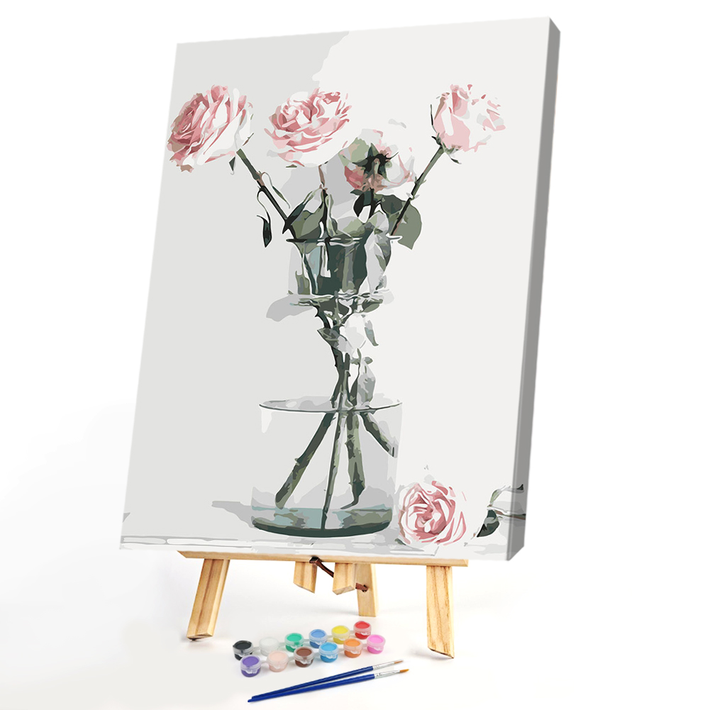 

40*50CM - Paint By Numbers - Flowers, 501 Original