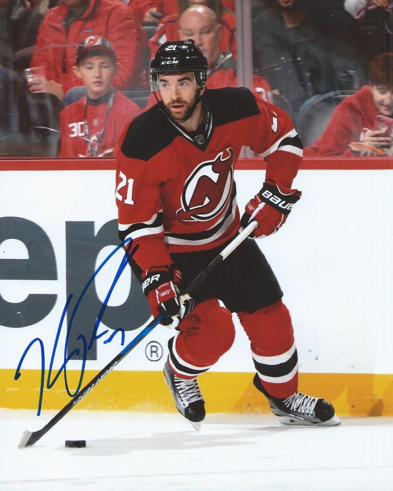 Kyle Palmieri Signed 8x10 Photo Poster painting New Jersey Devils Autographed COA