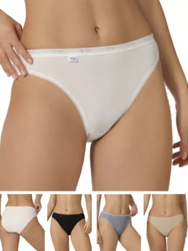 pornhint Pornhint Sloggi Tai Briefs Knickers Basic+ Cotton Rich Brief Breathable Lingerie New