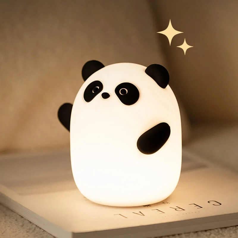 Panda LED Squishy Night Light For Gift USB Rechargeable Panda Lamp 1200mAh