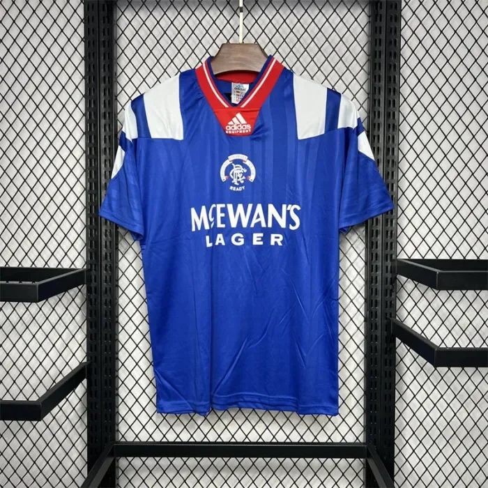 Retro Rangers Home Kit 1992 1994 Football Jersey